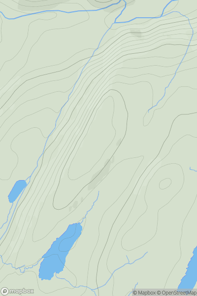 Thumbnail image for Creag nan Cuilean [Knapdale and Kintyre] [NR770753] showing contour plot for surrounding peak